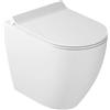 Galassia Dream wc a terra scarico traslato bianco lucido con fissaggi nascosti codice prod: 7309