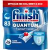 Finish Quantum Infinity Shine Pastiglie Lavastoviglie, 83 Capsule Lavastoviglie, Pastiglie per Lavastoviglie per una Pulizia Profonda e Stoviglie Brillanti