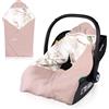 lionelo TRAVEL SWADDLE BLANKET Coperta Pesante per Bebé 90x90 cm 100% Cotone Compatibile con Seggiolino Auto, Ovetto e Passeggino, Copertina Morbida per Tutto l'Anno, Chiusura