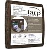 Kotap 7,6 m x 12,2 m reversibile marrone/verde Poly TARP, item: tbg-2540