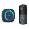 Elro DV2000IP Campanello Video IP Wi‑Fi - con Unità Interna - 1080P Full HD - Registrazione al campanello o al rilevamento di movimento - Impermeabile IP55