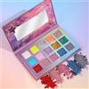 KARLOR Palette di ombretti glitterati - 15 colori grandi paillettes ombretto viso occhi corpo scintillio Face Glitter Polvere lucida ultra brillante metallizzato Eyeshadow