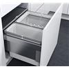 VAUTH-SAGEL Envi - Supporto per sacchetti della spazzatura, telaio per riporre i rifiuti spaziali, da incasso, per il fissaggio sicuro dei sacchetti della spazzatura, in plastica, colore: grigio lava
