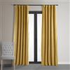 HPD Half Price Drapes, Tende oscuranti termiche in velluto per soggiorno, lunghe 274 cm (1 pannello), con tasca per asta, isolanti, per finestre della camera da letto, 127 x 274 cm (larghezza x