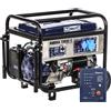 BullMach AMBRA 13800 E - Generatore di corrente carrellato a benzina con AVR 10 Kw monofase - Quadro ATS incluso