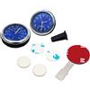 Baceyong 2 x orologio digitale digitale clip luminosa/termometro da incollare multicolore universale orologio al quarzo auto + termometro