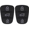 YDHfdc 2 Pezzi 3 Pulsanti Cover in Gomma Per Chiavi Auto Copri Pulsante Della Custodia Per Chiavi Dell'auto Compatibile Con le Parti di Ricambio Delle Chiavi Kia e Hyundai