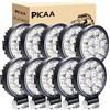 PICAA Faro da Lavoro LED 10pcs Mini 3.2 Pollici 42W Spot Light Fari Led Auto Luci Off Road per Fuoristrada Guida Fendinebbia Luci della Barca Luci di Guida Faro da Lavoro a Led SUV Lampada Trattore