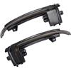 WEPARTICULAR Indicatore di direzione dinamico Specchietto retrovisore Lente fumé Indicatore di direzione LED Indicatore di direzione Singal Compatibile con Audi A3 8P A4 A5 B8 Q3 A6 S6 SQ3 A8 D3 8K