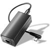 REVODATA Convertitore Poe a USB-C, Potenza di Uscita di Tipo C ed Ethernet 2 in 1, Ricarica da 5V a 20V Max 45W per Tablet/Laptop, velocità 10/100 Mbps, Compatibile IEEE802.3BT (PD2CBT-20V)