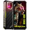 Ulefone Armor 22 Rugged Smartphone Android 15,64MP+64MP Visione Notturna 16GB+128GB Telefono Indistruttibile,6.58 FHD+ 6600mAh IR Blaster IP68/IP69K 4G Impermeabile Celllare Antiurto NFC/GPS(Verde)