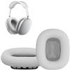 kwmobile 2x Cuscinetto Cuffie Compatibile con Bose Quietcomfort 35 35II 25 15 / QC35 QC35II QC25 QC15 Pad - Cuscinetti Ricambio Cuffie Over Ear Simil Pelle - argento