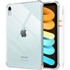 MoKo Custodia per iPad mini (A17 Pro), iPad mini 7a/6a generazione 8,3 pollici (2024/2021), sottile, leggera e morbida, trasparente in TPU