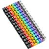 Tinsellns Numero Marcatore Cavo Colorato, 10PCS Marcatori a Clip per Cavi, Cifre 0-9 Cavi in Plastica, Marcatore per Cavi Design a Clip Marcatore per Identificare La Linea Dati E Il Cavo Di Rete (150Pcs 1.5mm²)