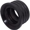 SKIR'CO - Manicotto in gomma nero 50 x 40 mm per tubo di scarico - Connettore per tubo, adattatore, riduttore