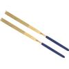 CoCud Lima ad Ago Rivestita in Diamante, Attacco 3mm Lunghezza 140mm, Lima Piana Rivestita in Titanio - (Applicazioni: per Metallo Vetro Pietra), 2pz