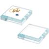 NBEADS 2 espositore Quadrato In Cristallo, Cubo di Cristallo, Espositore In Vetro Trasparente Lucido per Gioielli, Cosmetici, Artigianato, Armadi., 8x8x1.85cm