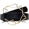 Desigual BELT_ZALIO HEARTS_LEATHER, 2000 BLACK, U