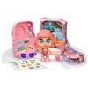 Trotties - Mini Travel Camera - Sophie, borsa a forma di macchina fotografica con mini bambola Sophie, per bambine/I dai 3 anni, Famosa TFT21400