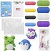 Dromzen Uncinetto Set, Kit Uncinetto Principianti con Istruzioni Passo, Kit Uncinetto Completo, Kit per Lavorare a Maglia, Animali All'Uncinetto, Kit per Animali All'Uncinetto(Pinguino, Rana e Gufo)