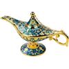 BuyWeek Lampada Magica di Aladino Aladdin Genie Lampada, 21 × 11 × 9 cm Hollow Vintage in Lega di Zinco per Decorazione