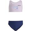 adidas Fille Disney Frozen Bikini Set, Ice Lavender/Dark Blue, 9-10 Years