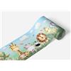 AG Design Bordura Adesiva Animali del Safari, AWBD 8010 | Impermeabile e Decorativa per Cameretta Bambini per Bambina e Bambino | Pellicola Multicolore | Larghezza 500 x Altezza 13,8 cm