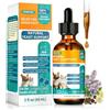 HONGYEE Gocce di lievito naturale per cani e gatti - Cura delle orecchie allevia prurito alle orecchie, irritazioni infiammatorie e allergie cutanee e prurito - Gocce integrative vegetali