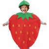 SAIIURV Costume da Fragola Bambini Bambina Fragola Costume da Frutta Bambini Divertente Costume di Carnevale Cosplay Halloween (Rosso)