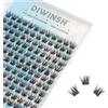 DIWINSH Ciglia Finte Ciuffetti 144 Pezzi Naturale Estensioni Ciglia Individuali 10 mm Lash Extension D Curl Lash Clusters Morbide Grappolo Extension Ciglia Kit (DIY-10mm)