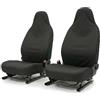 Auto Accessori Lupex Coprisedili auto compatibili con Smart Fortwo, Tessuto Policotone, Coppia Anteriore (Nero)