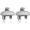 Guidre 2 Pezzi Clip per Visiera Auto, Gancio Parasole per Auto, Supporto Parasole per Auto, Gancio Parasole Staffa Sostituzione per A1 A3 A4 A5 Q3 Q5 (8E0 857 562) A7 B6 B7 B8 S4 S5, Grigio