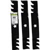 Maxpower 561735XB - Set di pacciamatura Commerciale a 3 Lame per Artigiani da 48, Husqvarna, Poulan, sostituisce OEM n. 173921, 532173921