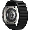 SumRioo Nylon Cinturino Compatibile con Samsung Galaxy Watch Ultra 47 mm (2025/2024), Alpine Nylon Sportivo Cinturino Compatibile con Samsung Galaxy Watch 8/7 Ultra, Nero