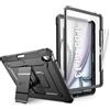 SUPCASE Cover per iPad Air 13 pollici M3/M2 2025/2024 con Portapenne, [con Proteggi Schermo e Supporto] [Protezione di Grado Militare] Cover Robusta per iPad Air 13 pollici (Nero)