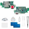 Extkry Connettore di Ricarica per Samsung Galaxy S24+ Plus Kit Riparazione | Porta di ricarica flat ricarica porta caricabatterie charging port microfono con kit di riparazione.