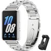 BDIG Cinturino in Metallo Compatibile con Samsung Galaxy Fit 3,Senza Gap Cinturino di ricambio per Samsung Galaxy Fit 3,Argento