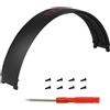Miruchertter Parti di ricambio per Beats Studio 3, fascia di ricambio per cuffie Studio 3 (A1914) con cavo e wireless, kit di riparazione, accessori per cuffie over-ear, nero e rosso