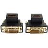 chenyang Confezione da 2 adattatori da HDMI a DVI, da DVI maschio a HDMI femmina, con angolo di 90 gradi, placcato oro, adattatore convertitore bidirezionale per TV, monitor, computer