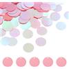 QUARKZMAN 450 PZ Paillettes Piane Rotondo, 20mm/0.8 Pollici Grandi Paillettes per Artigianato Resina Gradient AB Rosa Scuro Paillettes Sfusi con Fori Singoli per Artigianato Fai da Te Cucito