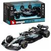 Burago Bburago - F1 Mercedes-AMG W16 2025#12 Antonelli, Auto diecast a Scala 1:43 con dettagli autentici, replica F1 Mercedes, carrozzeria argento/nero, licenza ufficiale, Età consigliata 3+ anni.
