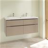 Villeroy & Boch Subway 3.0 mobile con doppio lavabo, 4 scomparti estraibili, 4A70D401+C60201VM, Subway 3.0 [Mobili da Bagno > Mobili con Doppio Lavabo]