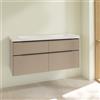 Villeroy & Boch Subway 3.0 mobile con lavabo, 4 scomparti estraibili, 4A70D301+C60201VM, Subway 3.0 [Mobili da Bagno > Mobili con Lavabo Integrato]