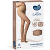 ITALSILVA COMMERCIALE Srl Sauber Pharma - Linea Classica - Collant Premaman Maglia Microrete 140 Den (18-22 mmHg) - Taglia 3 Nero