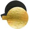ScrapCooking SCRAP COOKING 10 supporti oro/nero individuali rotondi 8 cm