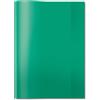 Herma 7495, copertina per quaderni trasparente, formato A4, in plastica resistente e lavabile, per scuola, confezione da 10, colore verde