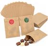Quotidian Marrone Piatto Mini Sacchetti Carta Kraft 2 3/4 x 4 1/2 (7 x 11,5cm) Confezione da 100 - Piccolo Dolce Matrimonio Coriandoli Notes