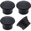 GORGECRAFT 4 pz Copri Asta per Tende Terminali per Tende Neri Tappi Estremità 28 mm In Plastica A Forma di Colonna per Tende Terminali Decorativi di Ricambio per Pali per Tende per Casa Ufficio Access