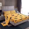 Loussiesd Set di lenzuola bassotto simpatici cani cuccioli e cuccioli per Kawaii bassotto cane animale con angoli elasticizzati triangolo geometrico lenzuolo con tasca profonda camera da letto matrimoniale