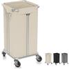 Hodonas Cesto portabiancheria con ruote, 115 l, cesto portabiancheria grande con telaio in acciaio e borsa rimovibile, per camera da letto, bagno, dormitorio, lavanderia, cesto organizzativo, beige